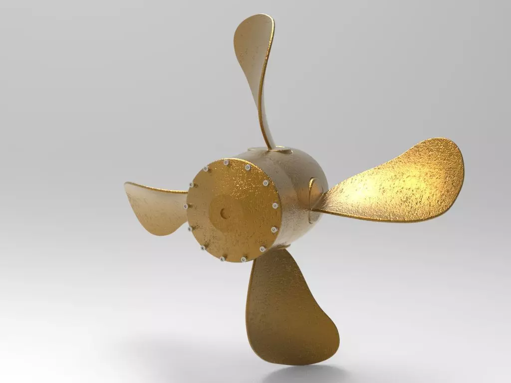 Propeller - Radiating Blades 3D model_0