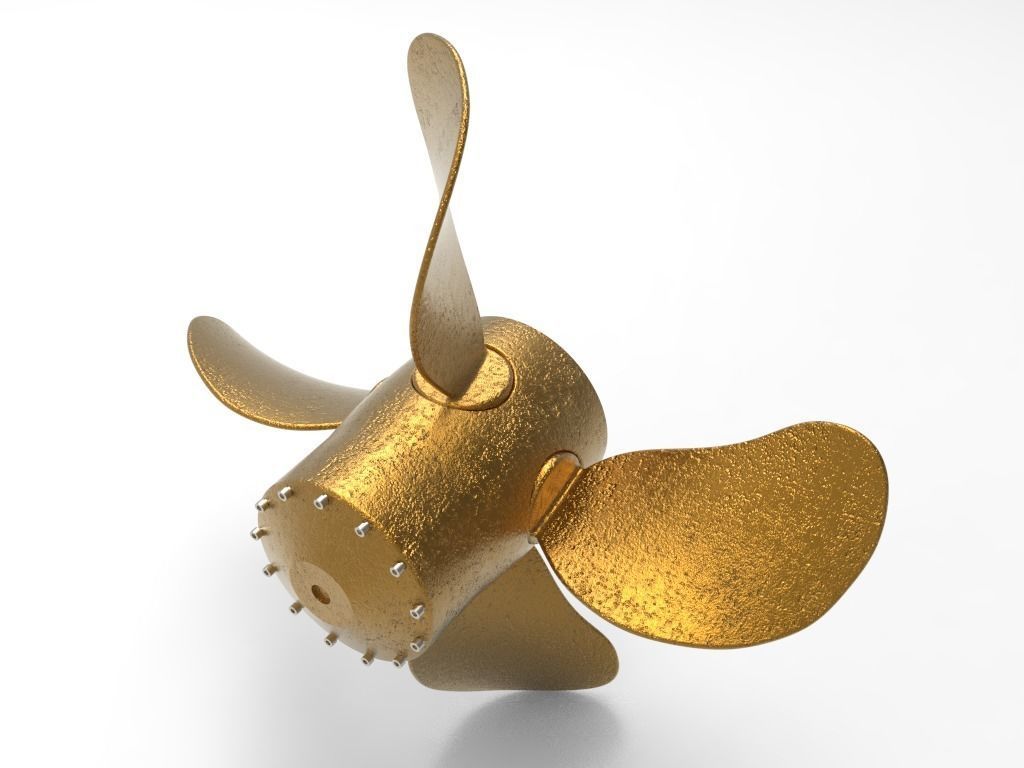 Propeller - Radiating Blades 3D model_1