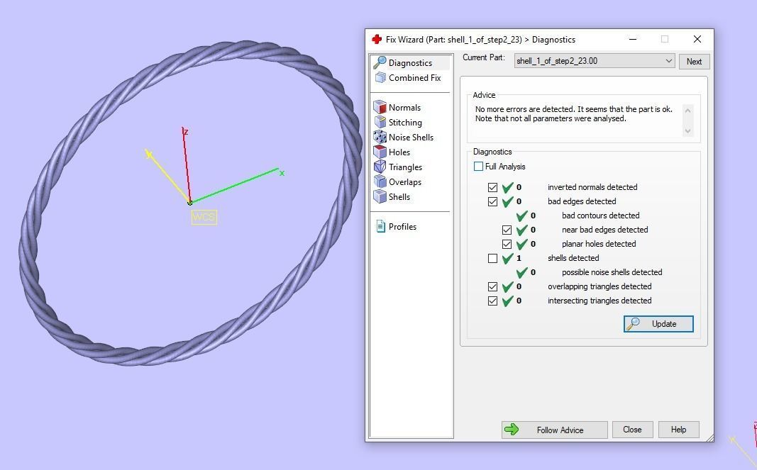 Cuban Chain Ring light 2 ver 3D print model_4