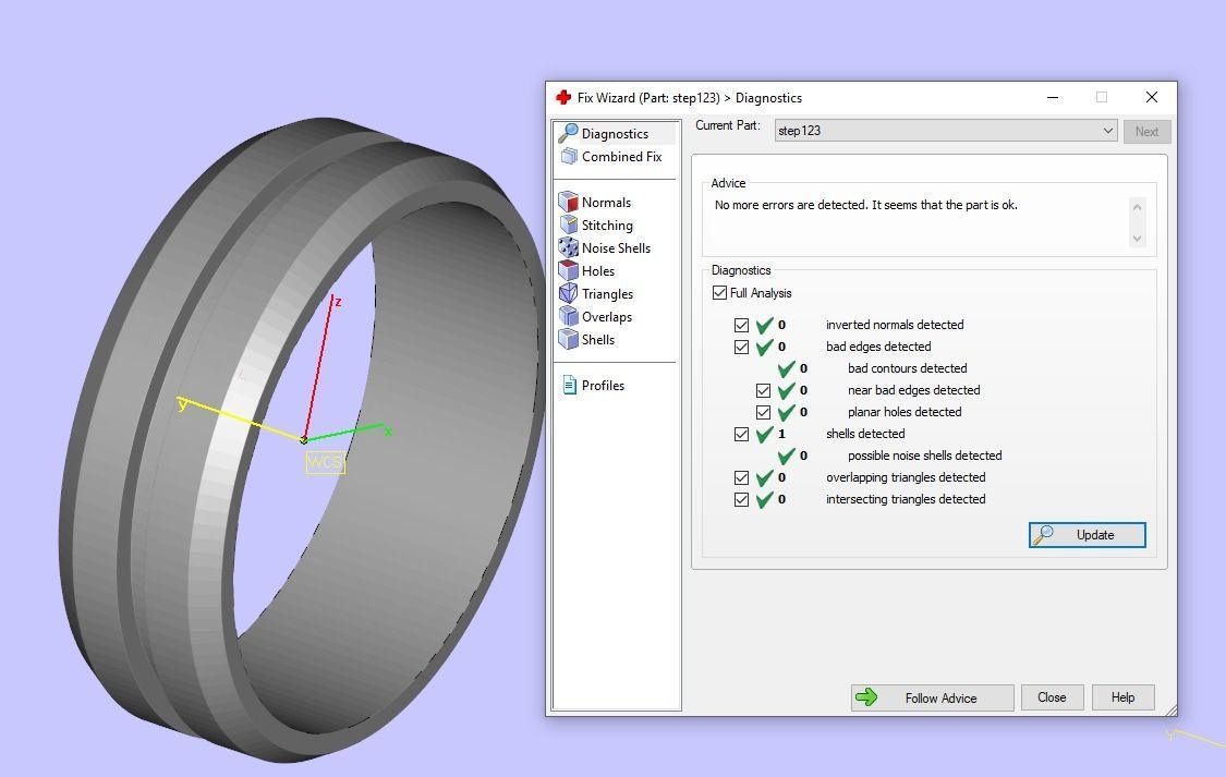 Cuban Chain Ring light 2 ver 3D print model_3