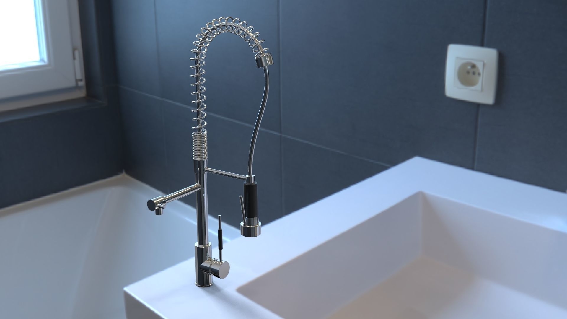 Kitchen Tap 3D model_7