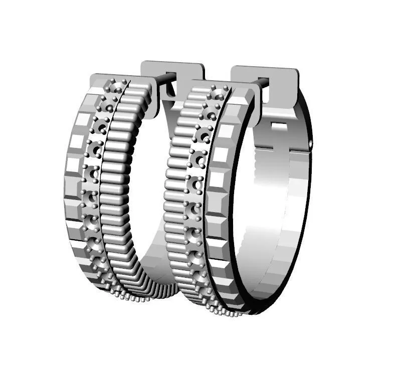 Hoop earring 3D print model