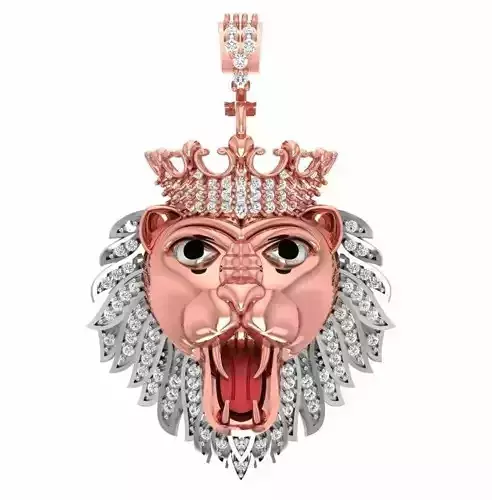 Lion cap pendant