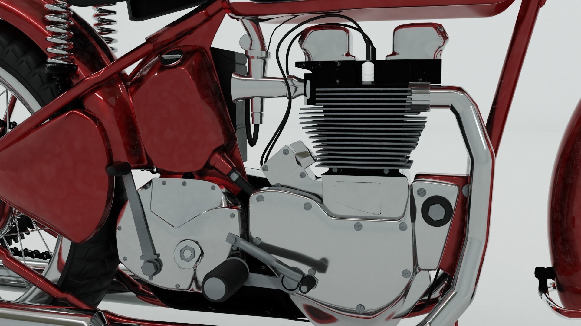 1948 Triumph Speed Twin 3D model_10