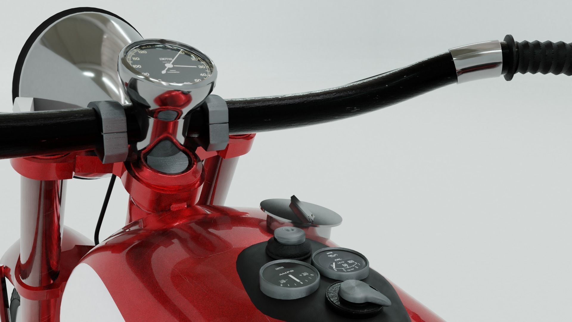 1948 Triumph Speed Twin 3D model_7