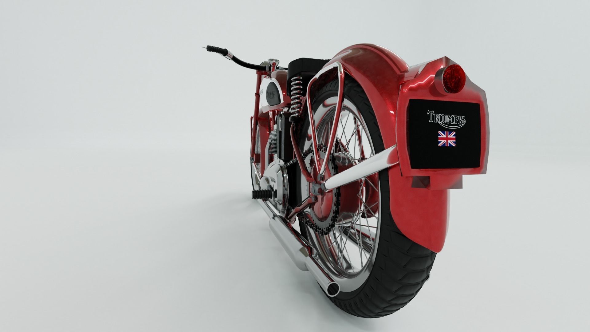 1948 Triumph Speed Twin 3D model_6