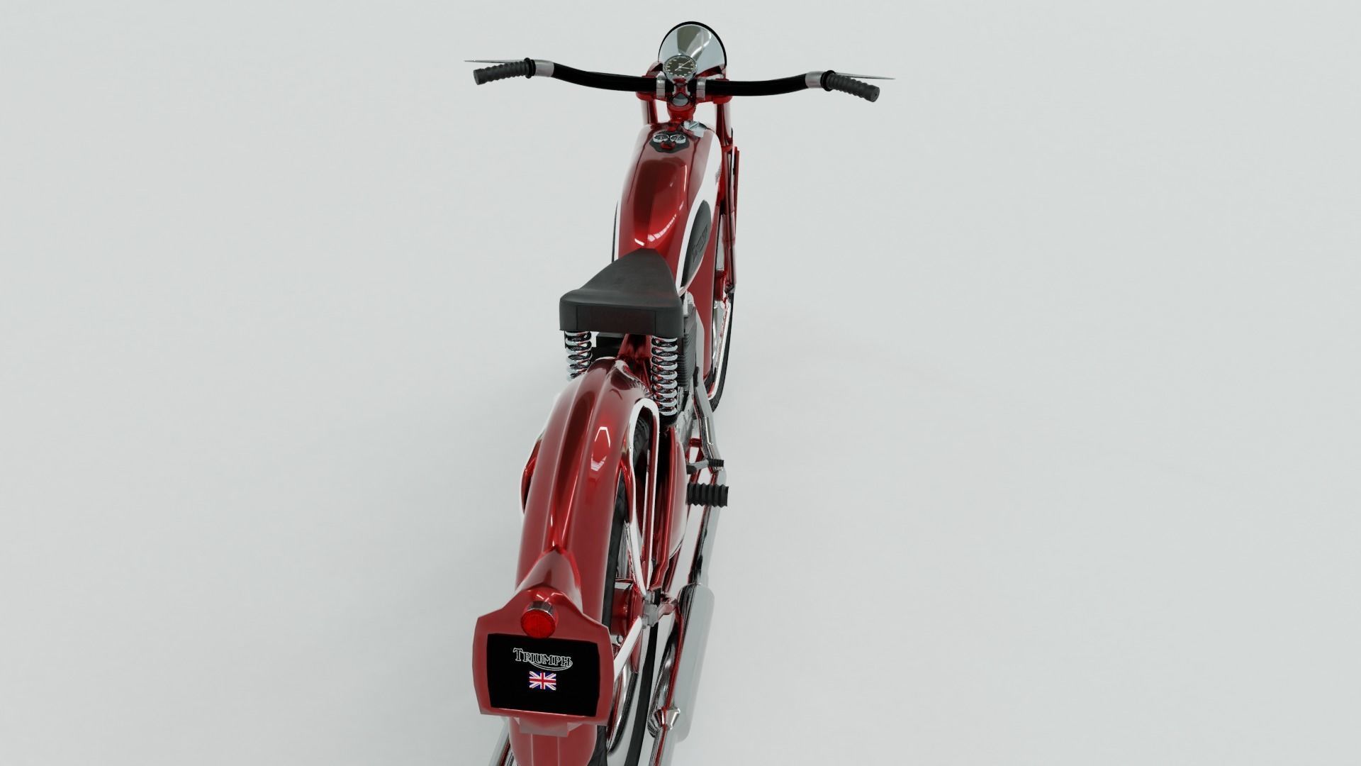 1948 Triumph Speed Twin 3D model_3