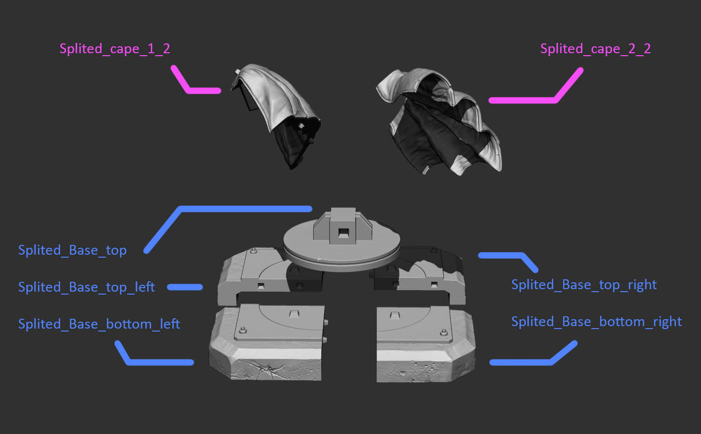 Batman on the Bat Signal Collectible  3D print model_14