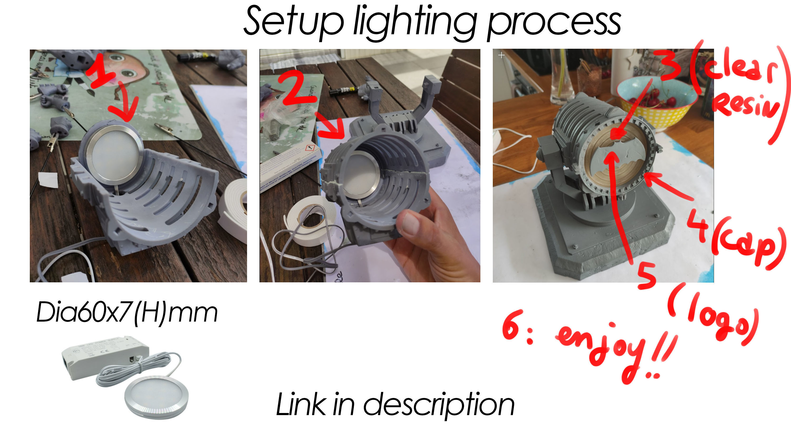Batman on the Bat Signal Collectible  3D print model_15
