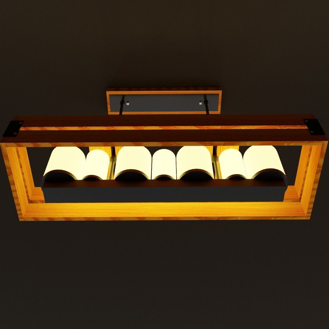 Loft style lamp 3D model_5
