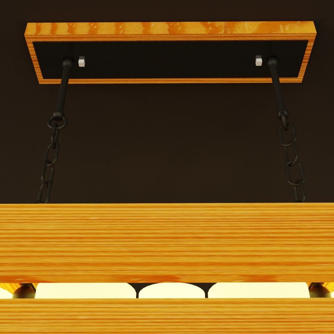 Loft style lamp 3D model_6