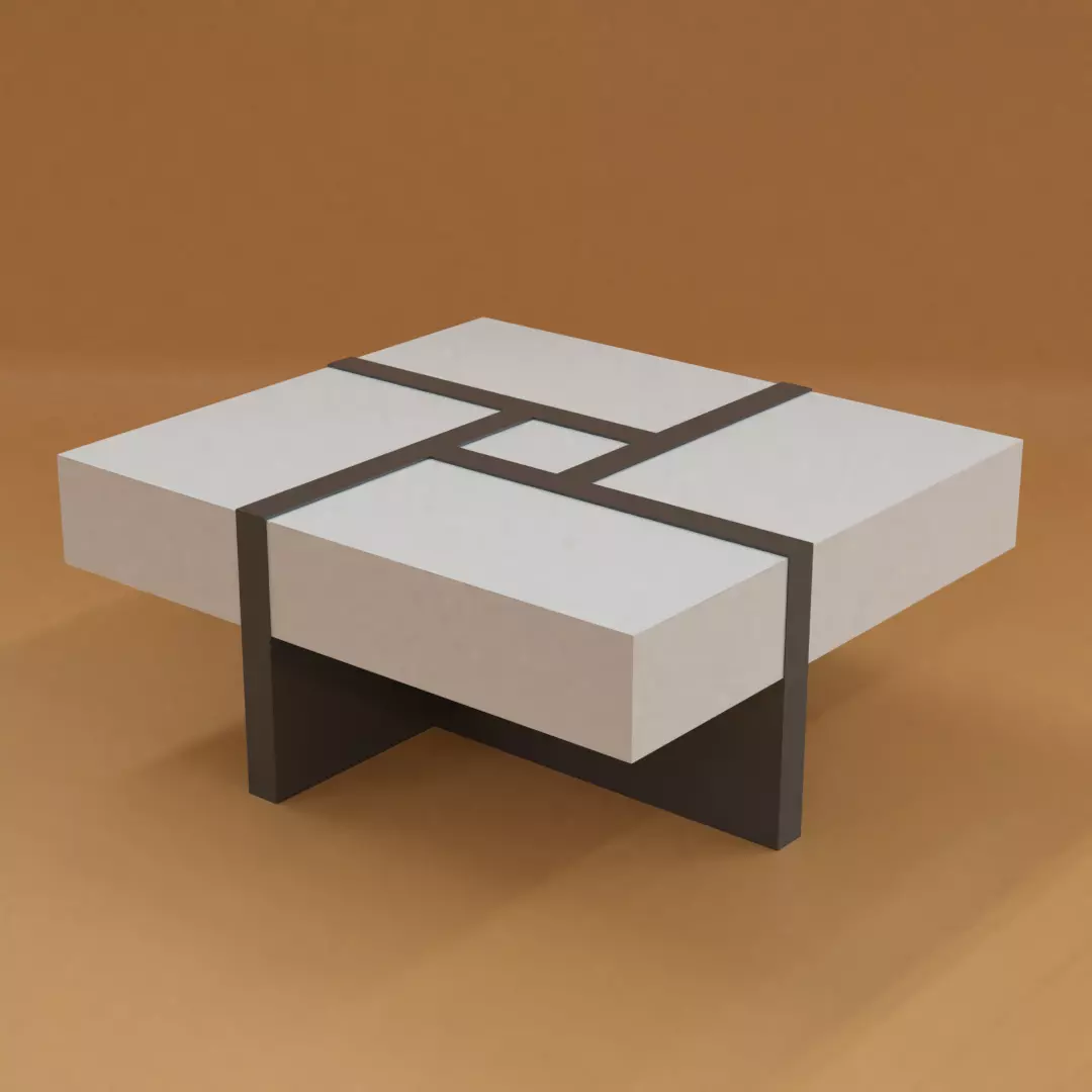Center Table Low-poly 3D model_0