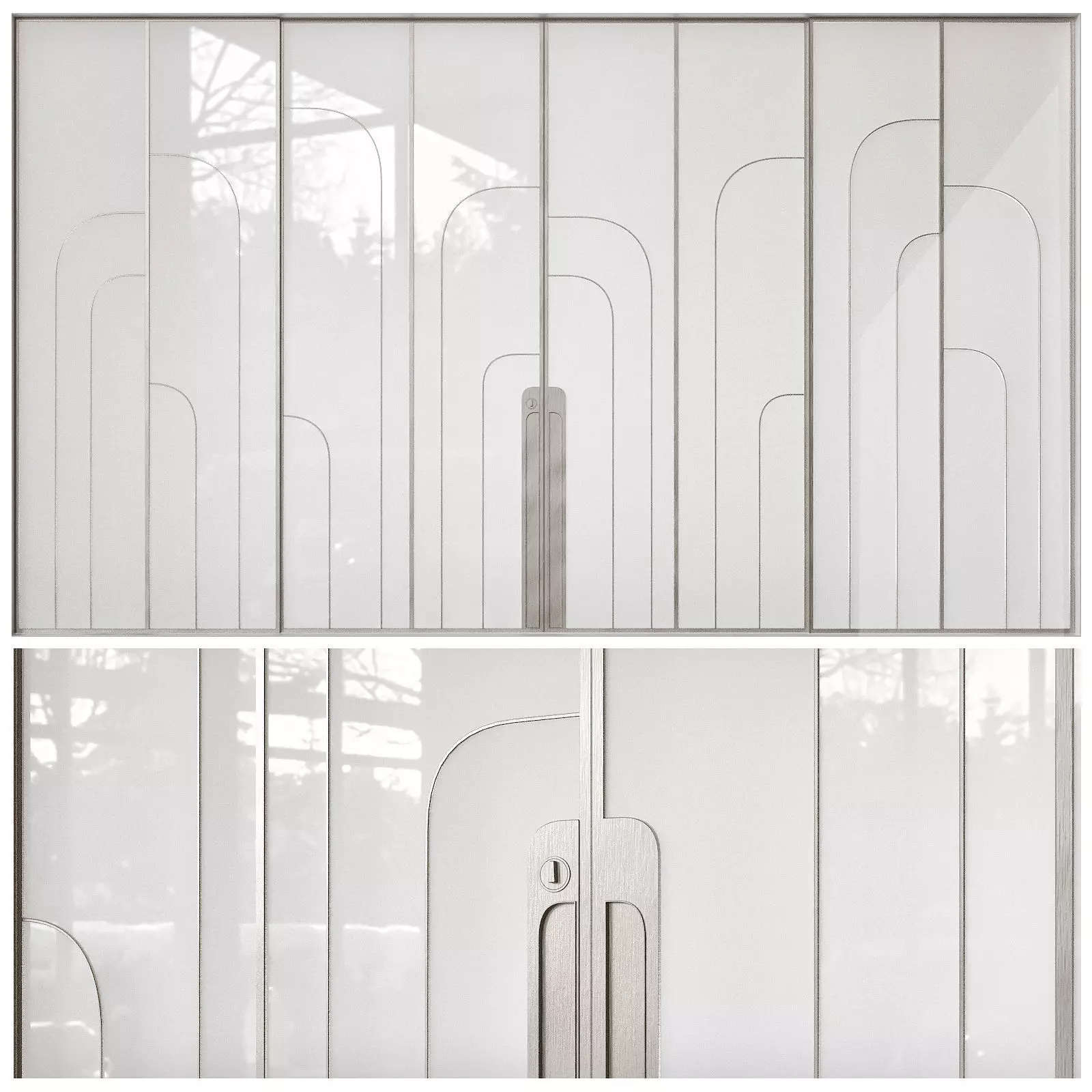 Art deco door 3D model_0