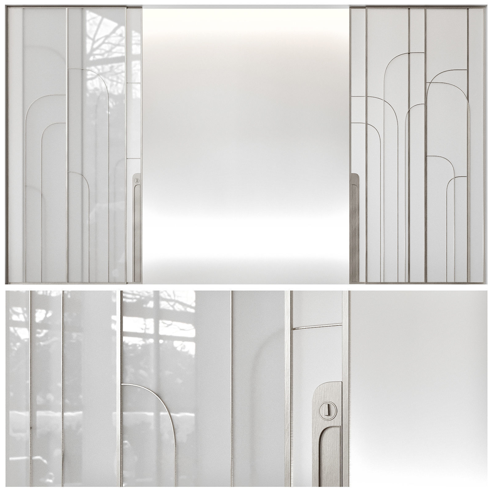 Art deco door 3D model_1