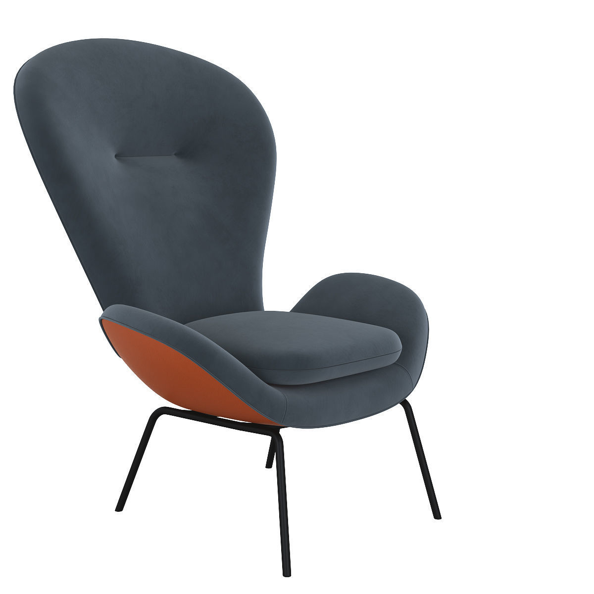 Rolf benz chairs 3d model Low-poly 3D model_1