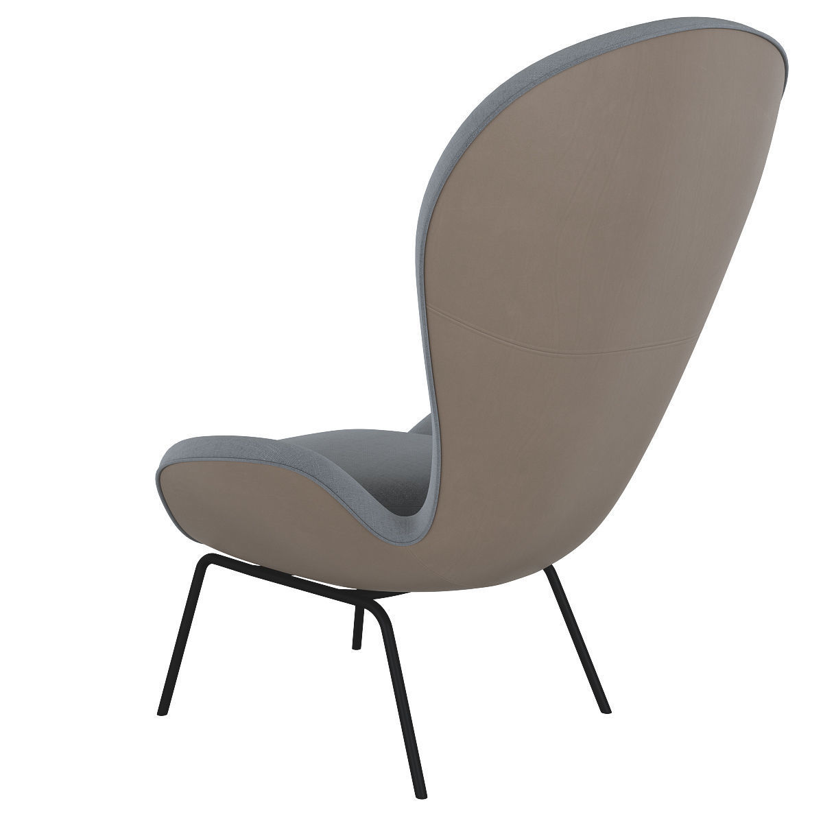 Rolf benz chairs 3d model Low-poly 3D model_3