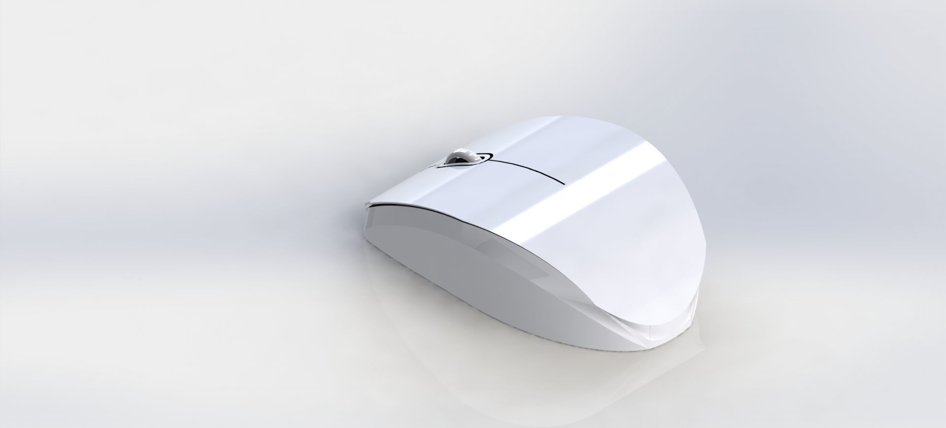 Minimalistic Wireless Mouse 3D model_2