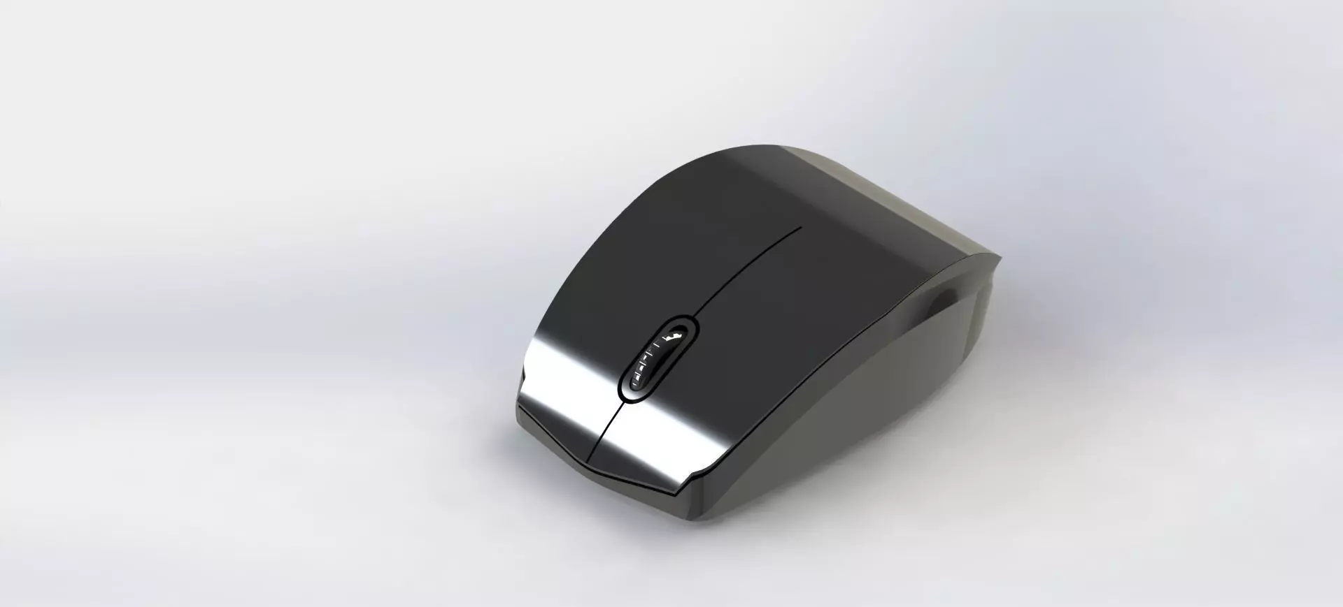 Minimalistic Wireless Mouse 3D model_0