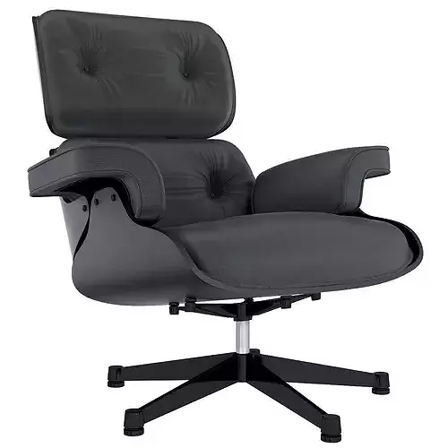 Vitra Lounge Chair 3d model Low-poly 3D model 2