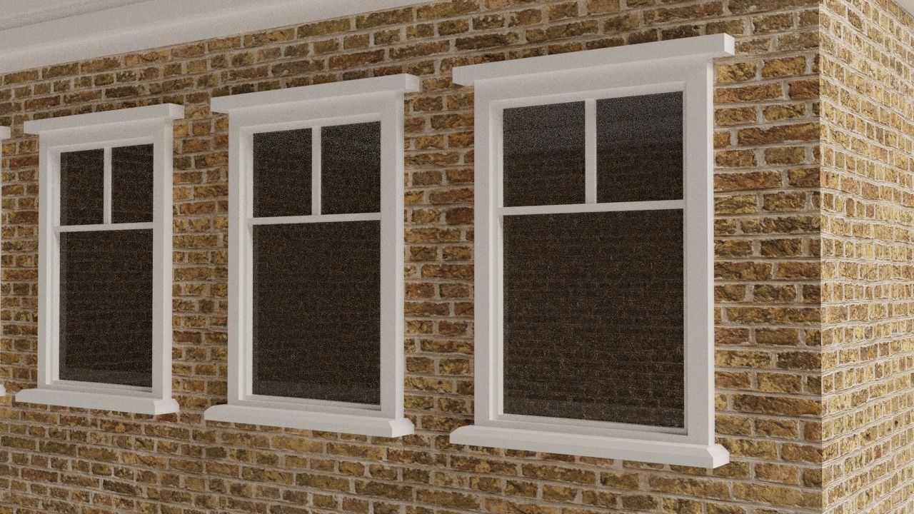 Low-Poly Small town main street shop Low-poly 3D model_3