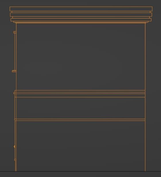 Low-Poly Small town main street shop Low-poly 3D model_5