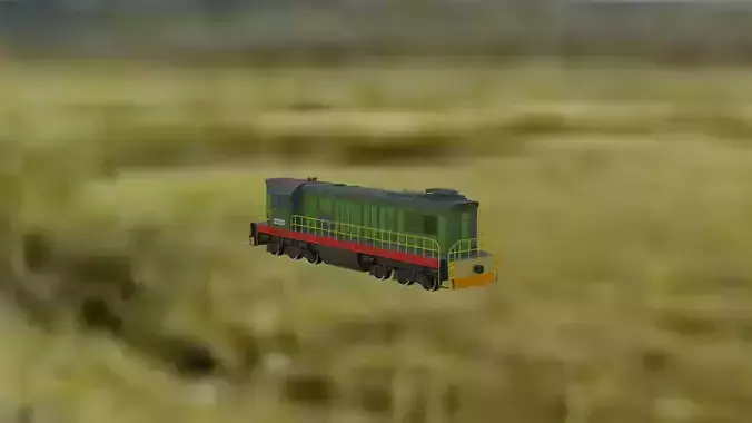 train in grass