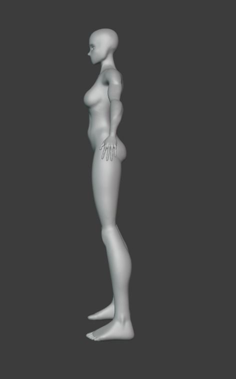 female 3D model mannequin Free 3D model_8