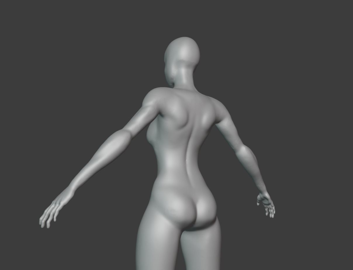 female 3D model mannequin Free 3D model_6
