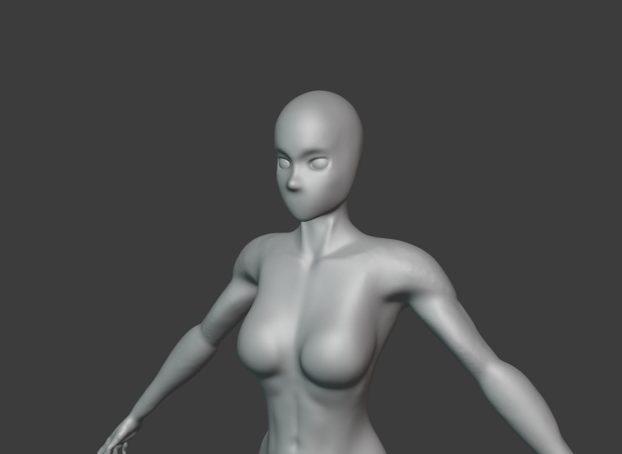 female 3D model mannequin Free 3D model_5