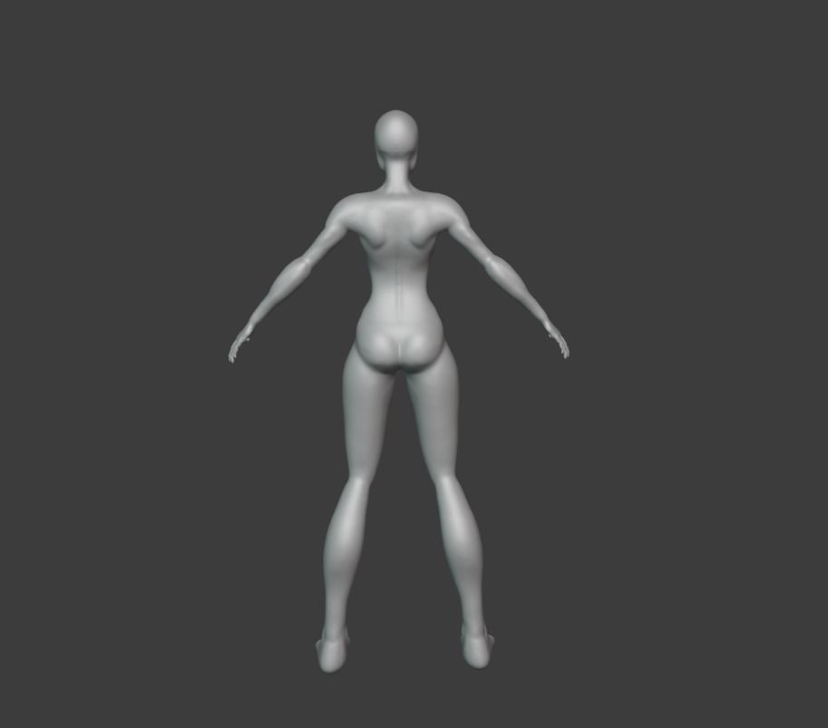 female 3D model mannequin Free 3D model_3