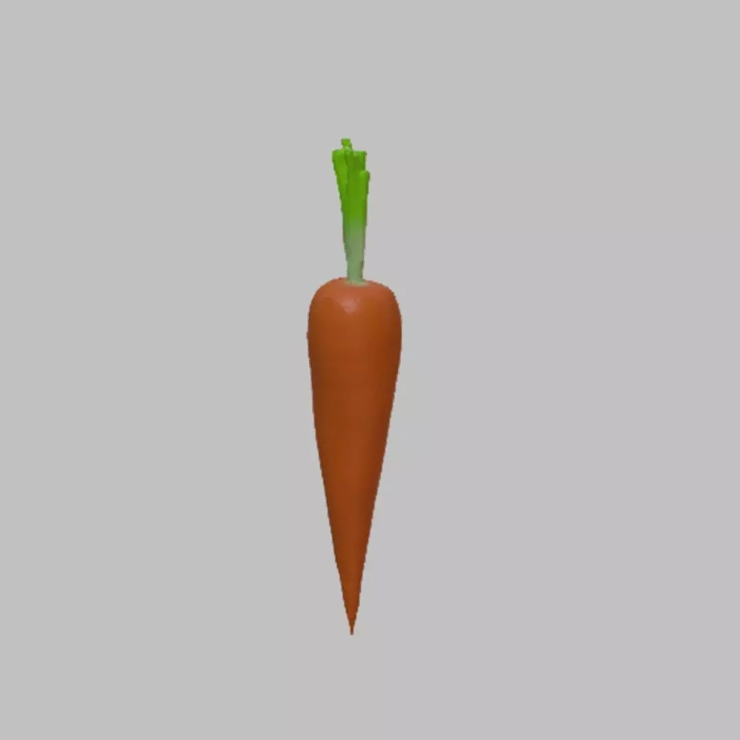 Carrot 3D model Low-poly 3D model