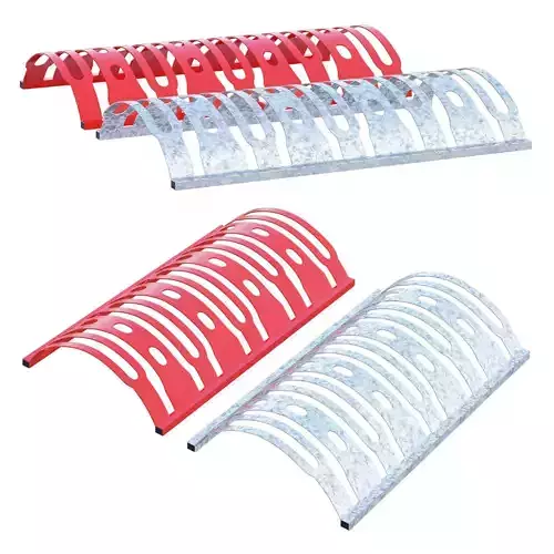 Bicycle stands flat 3D model