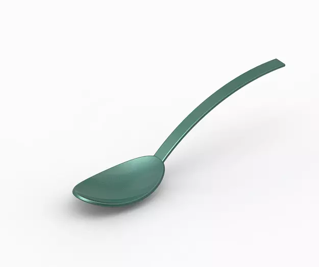 Elegant Table Spoon 3D print model_0