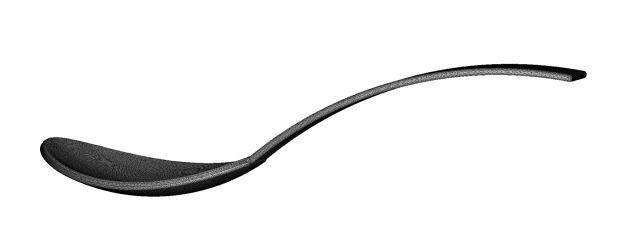 Elegant Table Spoon 3D print model_3