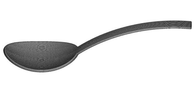 Elegant Table Spoon 3D print model_4