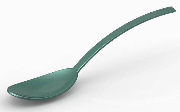 Elegant Table Spoon 3D print model_1