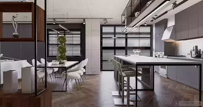 Modern living - C1 3D model