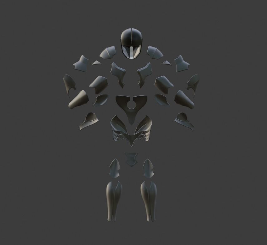 Noob Saibot armor set from Mortal Kombat 11 - Fatal Instrument 3D print model_8