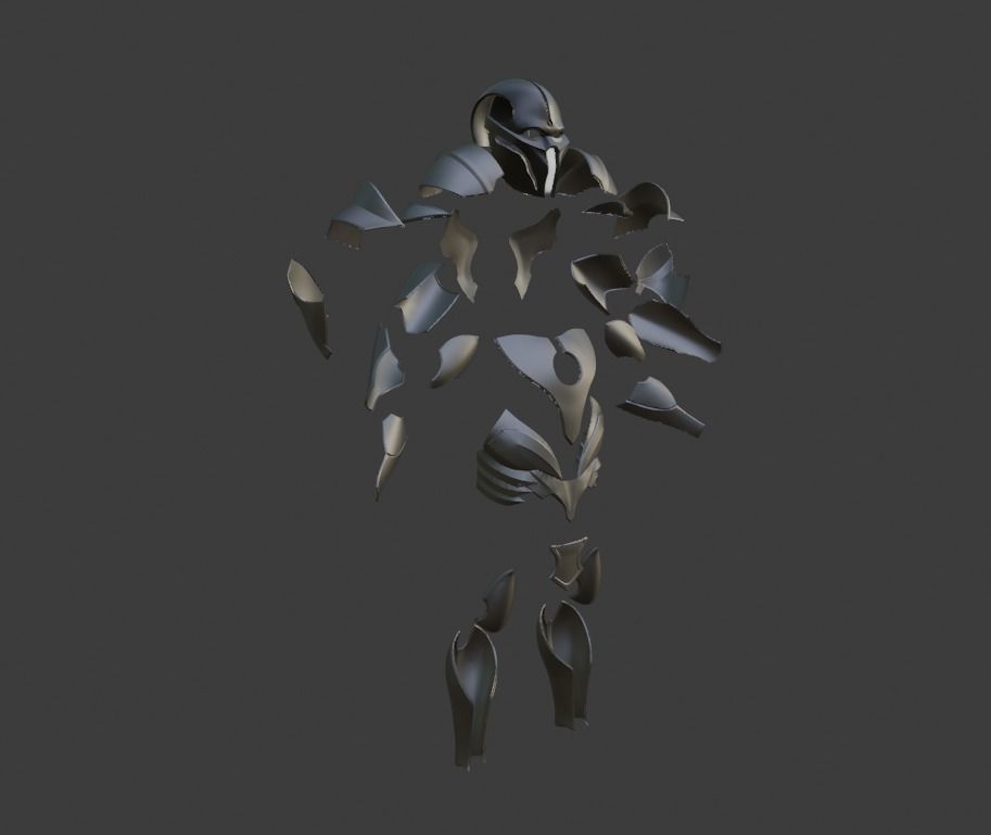 Noob Saibot armor set from Mortal Kombat 11 - Fatal Instrument 3D print model_7