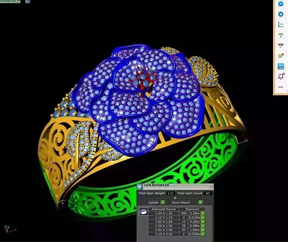 jewellery   Bracelet   CGV 001 3D print model