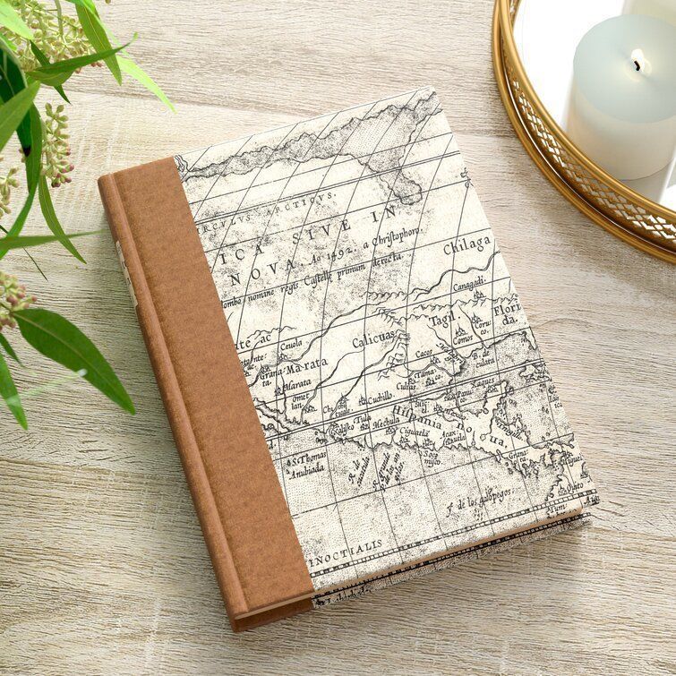 Script Title Design Cream Paper Decorative Book 3D model_3