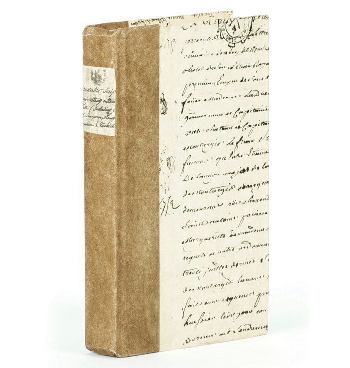 Script Title Design Cream Paper Decorative Book 3D model_2