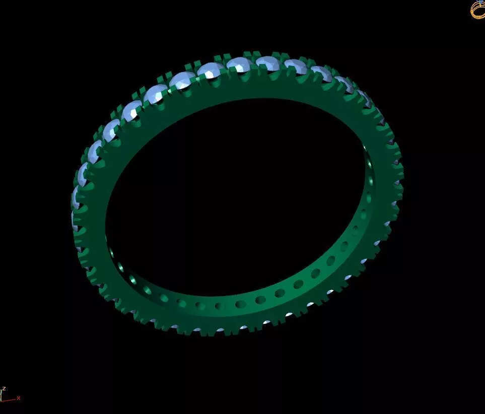 jewellery Diamond-ring 002 Free 3D print model