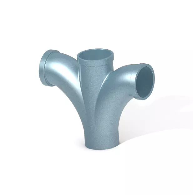 PVC Fitting Double Bend Y 3D print model_0