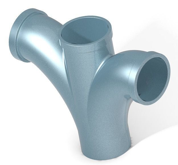 PVC Fitting Double Bend Y 3D print model_1