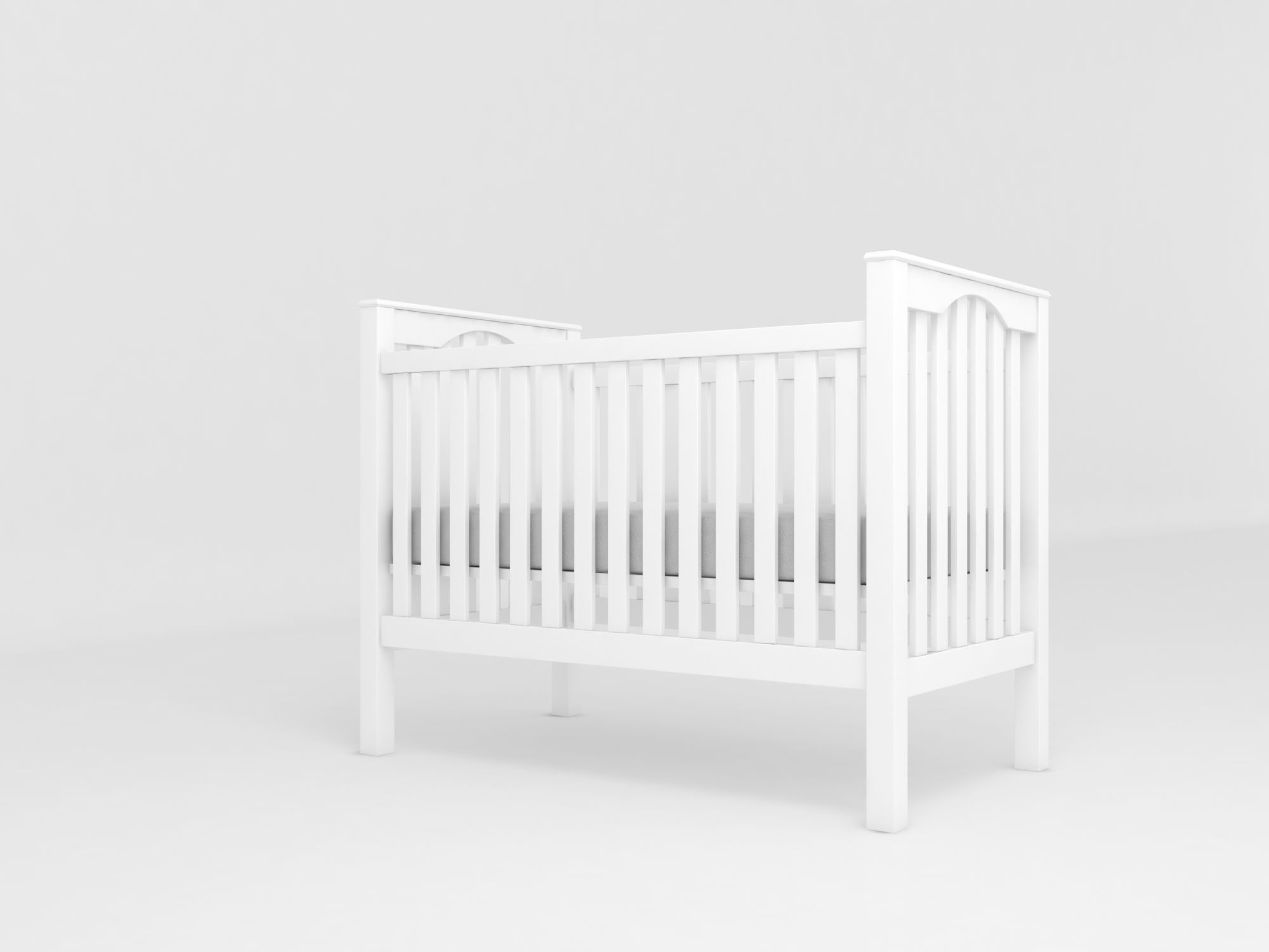 kendall convertible crib 3D model_3