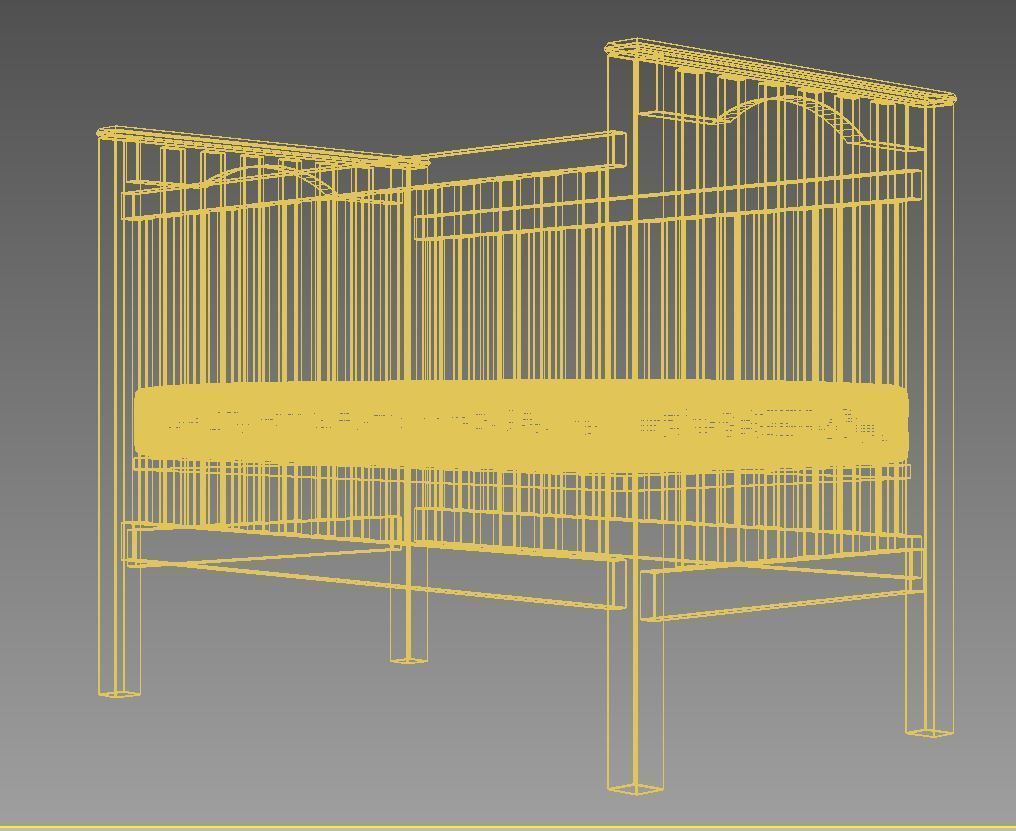 kendall convertible crib 3D model_6