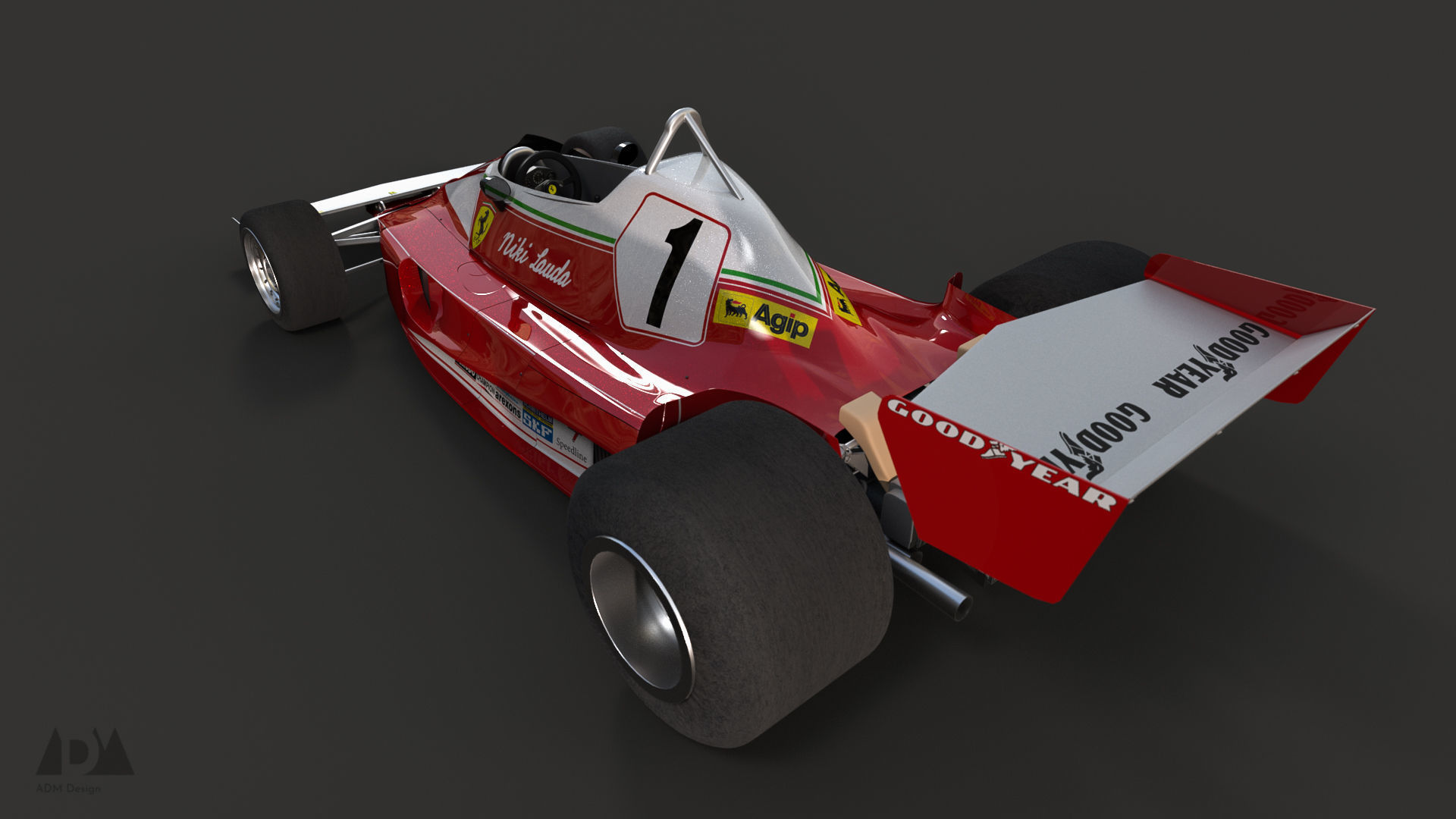 1976 Ferrari 312T 3D model_10