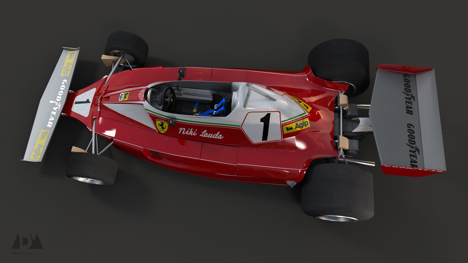 1976 Ferrari 312T 3D model_2