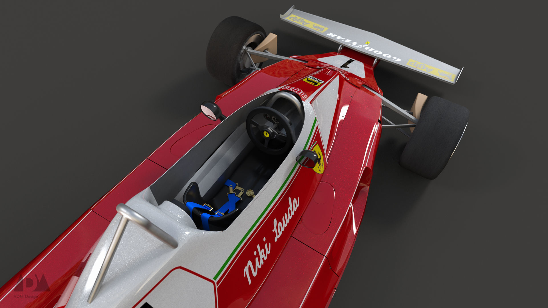 1976 Ferrari 312T 3D model_6